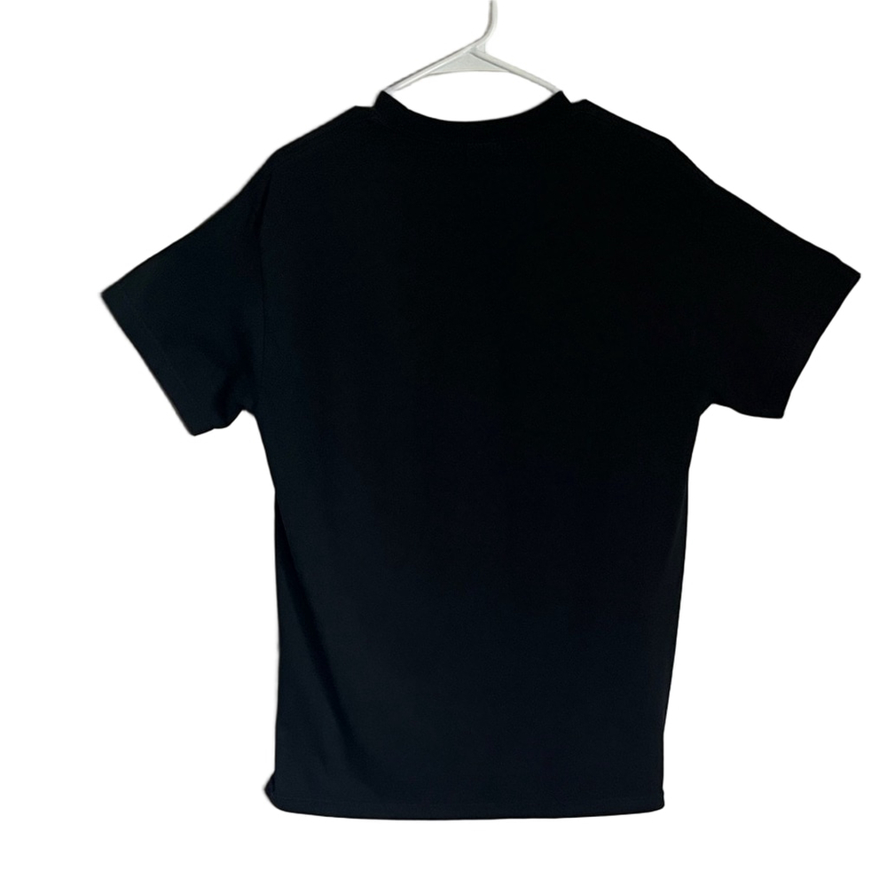 Men's Black Graphic Tee with Historical Design - Picture 3 of 3